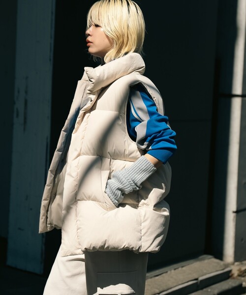 Ray BEAMS（レイビームス）の「Ray BEAMS / リブ アーム ウォーマー（手袋・レディース・ライトグレー/ブラック/ライトブルー・ONE SIZE）」の11枚目の写真