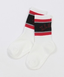 カレッジロゴラインクルーソックス