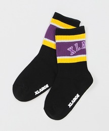 XLARGE KIDS | カレッジロゴラインクルーソックス(ソックス/靴下)