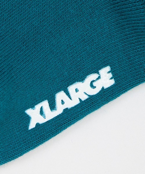 XLARGE KIDS(エクストララージキッズ)の「カレッジロゴラインクルーソックス(ソックス/靴下・キッズ・ホワイト/グリーン/ネイビー/ブラック・13-15cm/19-21cm/15-17cm/17-19cm)」の8枚目の写真