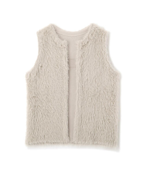 PROPORTION BODY DRESSING（プロポーションボディドレッシング）の「フェザーベスト / 1213270909（ブルゾン・レディース・ホワイト/ベージュ/グレー・FREE）」の4枚目の写真