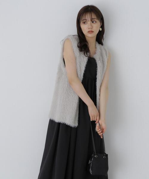 PROPORTION BODY DRESSING（プロポーションボディドレッシング）の「フェザーベスト / 1213270909（ブルゾン・レディース・ホワイト/ベージュ/グレー・FREE）」の11枚目の写真