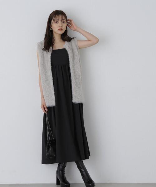 PROPORTION BODY DRESSING（プロポーションボディドレッシング）の「フェザーベスト / 1213270909（ブルゾン・レディース・ホワイト/ベージュ/グレー・FREE）」の13枚目の写真