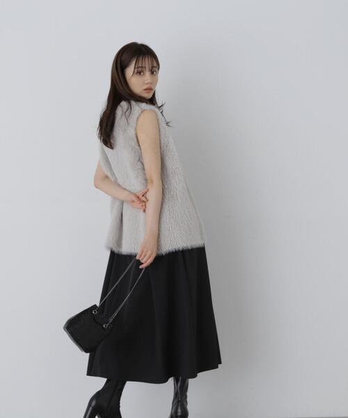 PROPORTION BODY DRESSING（プロポーションボディドレッシング）の「フェザーベスト / 1213270909（ブルゾン・レディース・ホワイト/ベージュ/グレー・FREE）」の14枚目の写真