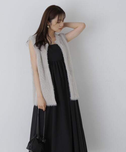 PROPORTION BODY DRESSING（プロポーションボディドレッシング）の「フェザーベスト / 1213270909（ブルゾン・レディース・ホワイト/ベージュ/グレー・FREE）」の15枚目の写真