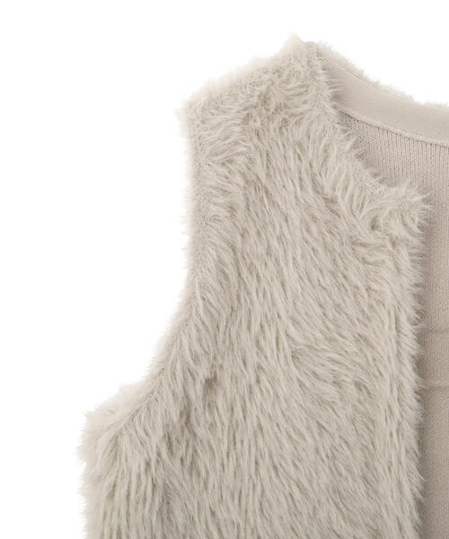 PROPORTION BODY DRESSING（プロポーションボディドレッシング）の「フェザーベスト / 1213270909（ブルゾン・レディース・ホワイト/ベージュ/グレー・FREE）」の17枚目の写真