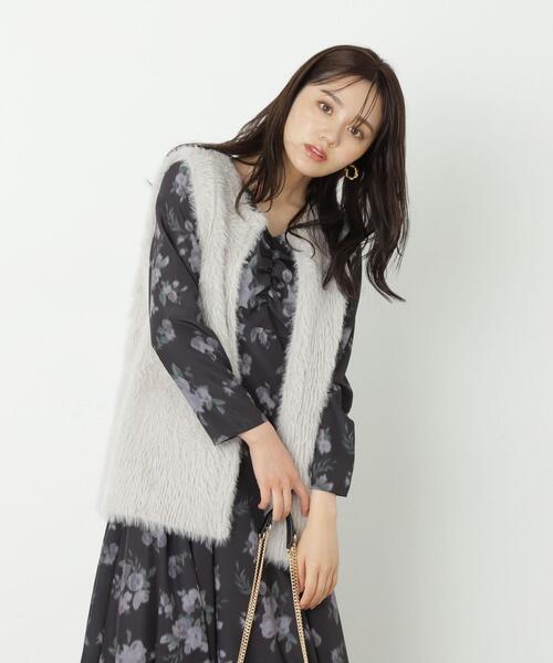 PROPORTION BODY DRESSING（プロポーションボディドレッシング）の「フェザーベスト / 1213270909（ブルゾン・レディース・ホワイト/ベージュ/グレー・FREE）」の18枚目の写真