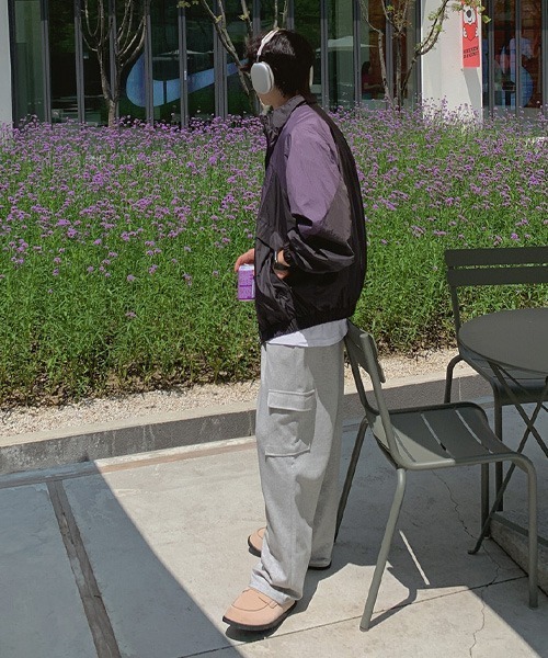 ASCLO(エジュクロ)の「ASCLO Never Cargo Wide Sweat Pants(スウェットパンツ・メンズ・グレー/ブラック・SMALL/LARGE/MEDIUM)」の8枚目の写真