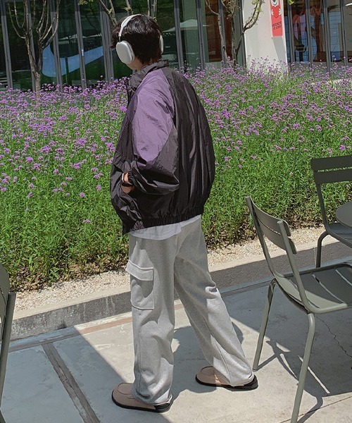 ASCLO(エジュクロ)の「ASCLO Never Cargo Wide Sweat Pants(スウェットパンツ・メンズ・グレー/ブラック・SMALL/LARGE/MEDIUM)」の9枚目の写真