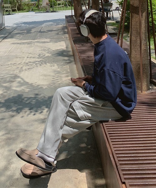 ASCLO(エジュクロ)の「ASCLO Never Cargo Wide Sweat Pants(スウェットパンツ・メンズ・グレー/ブラック・SMALL/LARGE/MEDIUM)」の7枚目の写真