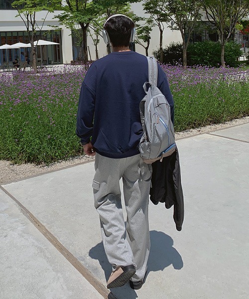 ASCLO(エジュクロ)の「ASCLO Never Cargo Wide Sweat Pants(スウェットパンツ・メンズ・グレー/ブラック・SMALL/LARGE/MEDIUM)」の11枚目の写真