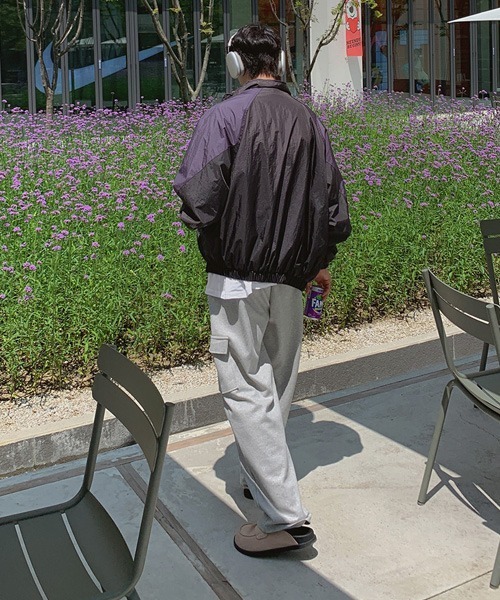 ASCLO(エジュクロ)の「ASCLO Never Cargo Wide Sweat Pants(スウェットパンツ・メンズ・グレー/ブラック・SMALL/LARGE/MEDIUM)」の13枚目の写真