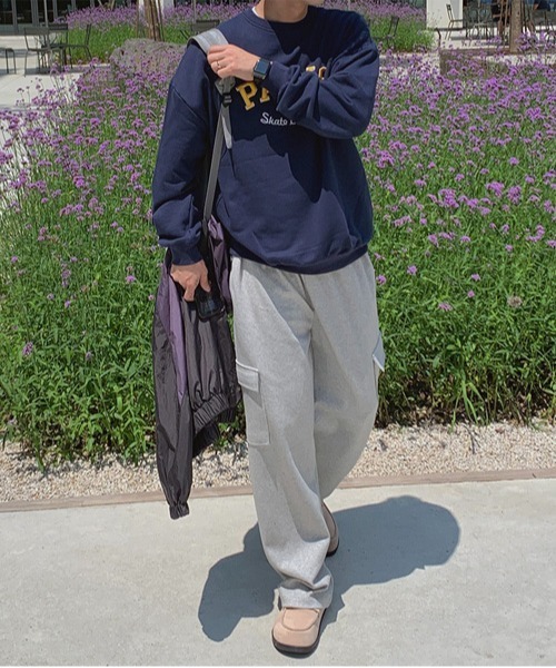 ASCLO(エジュクロ)の「ASCLO Never Cargo Wide Sweat Pants(スウェットパンツ・メンズ・グレー/ブラック・SMALL/LARGE/MEDIUM)」の6枚目の写真