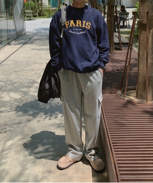 ASCLO(エジュクロ)の「ASCLO Never Cargo Wide Sweat Pants(スウェットパンツ・メンズ・グレー/ブラック・SMALL/LARGE/MEDIUM)」の5枚目の写真