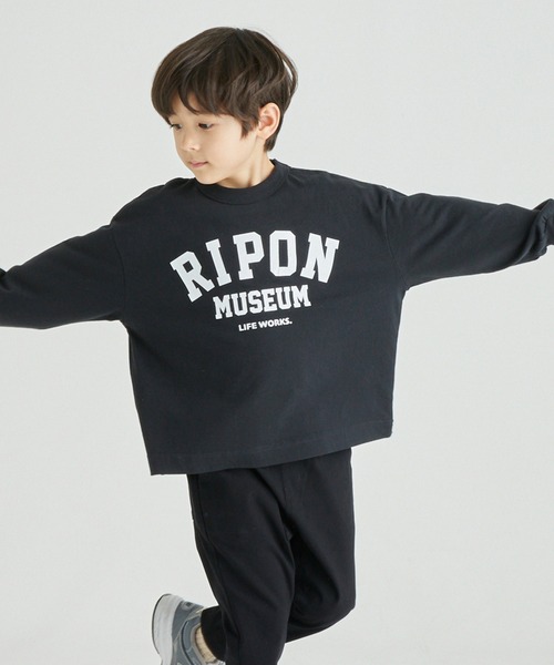 FOV（フォブ）の「フォブ RIPON L/S Tシャツ（Tシャツ/カットソー・キッズ・ブラック/ベージュ系その他/ホワイト・L/M/XL/S）」の2枚目の写真