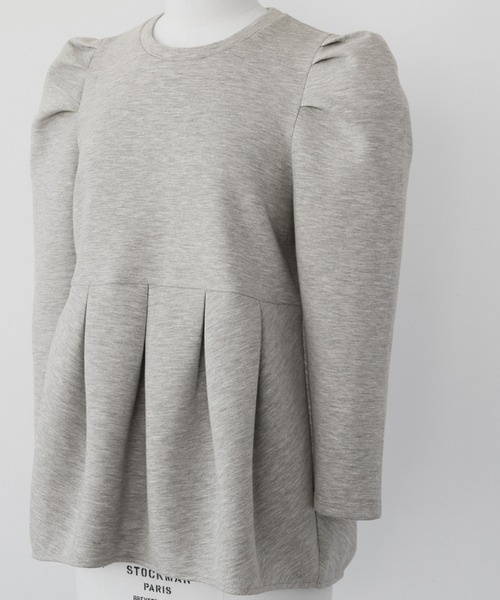 ELFRANK(エルフランク)の「ダンボールニットパワーショルダーペプラムプルオーバー(Tシャツ/カットソー・レディース・グレー/ブラック/オフホワイト・FREE)」の22枚目の写真
