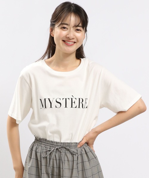 GLOBAL WORK Smile Seed Store（グローバルワーク スマイルシードストア）の「コットンシンプルプリントTシャツ半袖/175873（Tシャツ/カットソー・レディース・チャコールグレー/ホワイト/ホワイト系その他2/ホワイト系その他3/ホワイト系その他5/ホワイト系その他4・SMALL/MEDIUM/LARGE/X-LARGE）」の2枚目の写真
