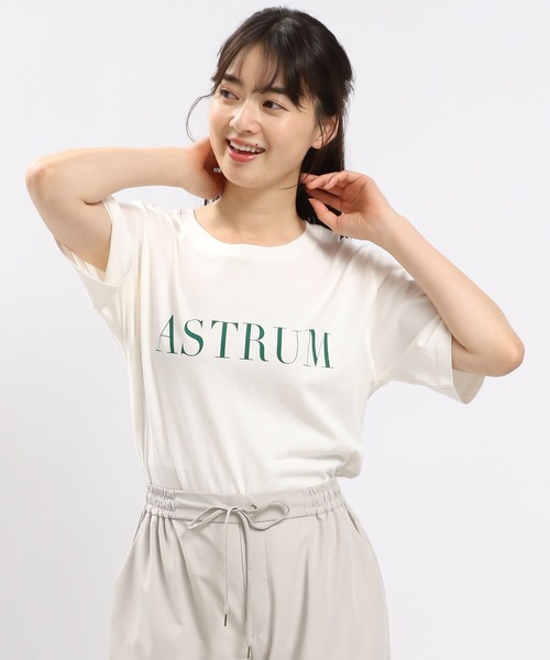 GLOBAL WORK Smile Seed Store（グローバルワーク スマイルシードストア）の「コットンシンプルプリントTシャツ半袖/175873（Tシャツ/カットソー・レディース・チャコールグレー/ホワイト/ホワイト系その他2/ホワイト系その他3/ホワイト系その他5/ホワイト系その他4・SMALL/MEDIUM/LARGE/X-LARGE）」の3枚目の写真
