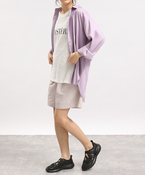 GLOBAL WORK Smile Seed Store（グローバルワーク スマイルシードストア）の「コットンシンプルプリントTシャツ半袖/175873（Tシャツ/カットソー・レディース・チャコールグレー/ホワイト/ホワイト系その他2/ホワイト系その他3/ホワイト系その他5/ホワイト系その他4・SMALL/MEDIUM/LARGE/X-LARGE）」の9枚目の写真