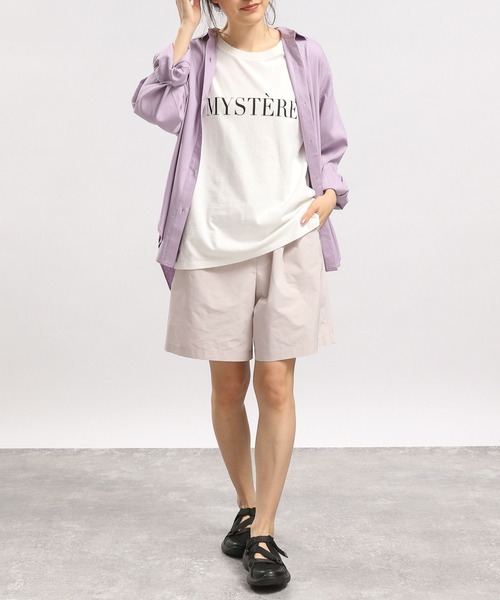 GLOBAL WORK Smile Seed Store（グローバルワーク スマイルシードストア）の「コットンシンプルプリントTシャツ半袖/175873（Tシャツ/カットソー・レディース・チャコールグレー/ホワイト/ホワイト系その他2/ホワイト系その他3/ホワイト系その他5/ホワイト系その他4・SMALL/MEDIUM/LARGE/X-LARGE）」の10枚目の写真