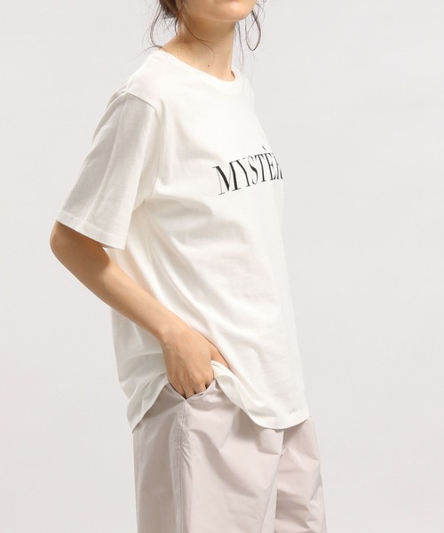 GLOBAL WORK Smile Seed Store（グローバルワーク スマイルシードストア）の「コットンシンプルプリントTシャツ半袖/175873（Tシャツ/カットソー・レディース・チャコールグレー/ホワイト/ホワイト系その他2/ホワイト系その他3/ホワイト系その他5/ホワイト系その他4・SMALL/MEDIUM/LARGE/X-LARGE）」の13枚目の写真