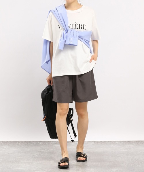 GLOBAL WORK Smile Seed Store（グローバルワーク スマイルシードストア）の「コットンシンプルプリントTシャツ半袖/175873（Tシャツ/カットソー・レディース・チャコールグレー/ホワイト/ホワイト系その他2/ホワイト系その他3/ホワイト系その他5/ホワイト系その他4・SMALL/MEDIUM/LARGE/X-LARGE）」の14枚目の写真