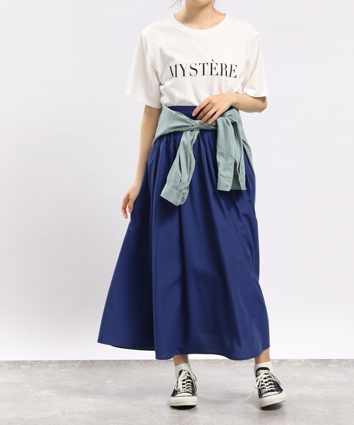 GLOBAL WORK Smile Seed Store（グローバルワーク スマイルシードストア）の「コットンシンプルプリントTシャツ半袖/175873（Tシャツ/カットソー・レディース・チャコールグレー/ホワイト/ホワイト系その他2/ホワイト系その他3/ホワイト系その他5/ホワイト系その他4・SMALL/MEDIUM/LARGE/X-LARGE）」の17枚目の写真