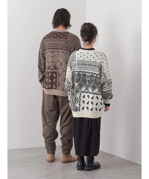 CRAFT STANDARD BOUTIQUE（クラフトスタンダードブティック）の「【男女兼用】JQリバーシブルニット（ニット/セーター・レディース・アイボリー/モカ・L/XL/M）」の6枚目の写真