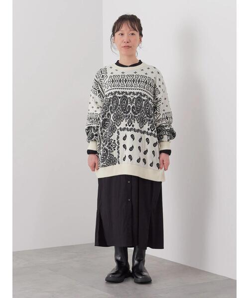 CRAFT STANDARD BOUTIQUE（クラフトスタンダードブティック）の「【男女兼用】JQリバーシブルニット（ニット/セーター・レディース・アイボリー/モカ・L/XL/M）」の10枚目の写真