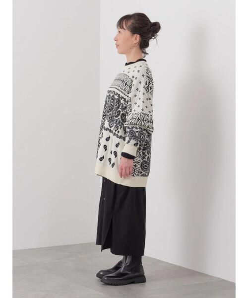 CRAFT STANDARD BOUTIQUE（クラフトスタンダードブティック）の「【男女兼用】JQリバーシブルニット（ニット/セーター・レディース・アイボリー/モカ・L/XL/M）」の11枚目の写真