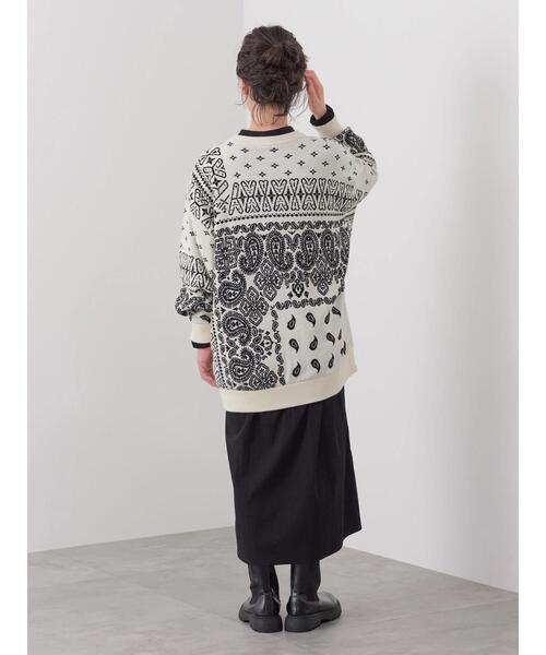 CRAFT STANDARD BOUTIQUE（クラフトスタンダードブティック）の「【男女兼用】JQリバーシブルニット（ニット/セーター・レディース・アイボリー/モカ・L/XL/M）」の12枚目の写真