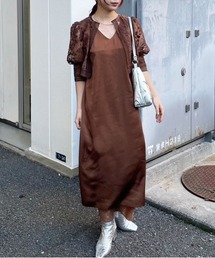 UND LACE BOLERO LAYERED DRESSアメリヴィンテージ