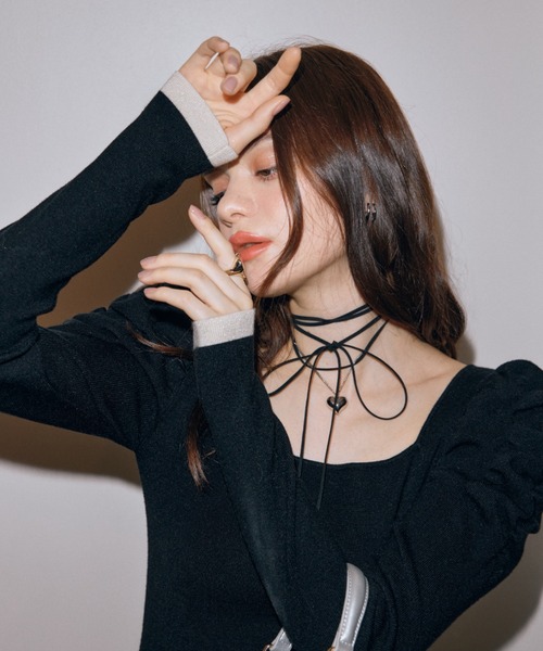 EIMY ISTOIRE（エイミーイストワール）の「ラメトリムマーメイドニット