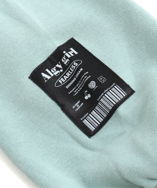 algy(アルジー)の「ダブルジップ裏起毛パーカー(パーカー・キッズ・ミント/ブラック/アイボリー・MEDIUM/X-SMALL/SMALL/XX-SMALL)」の7枚目の写真