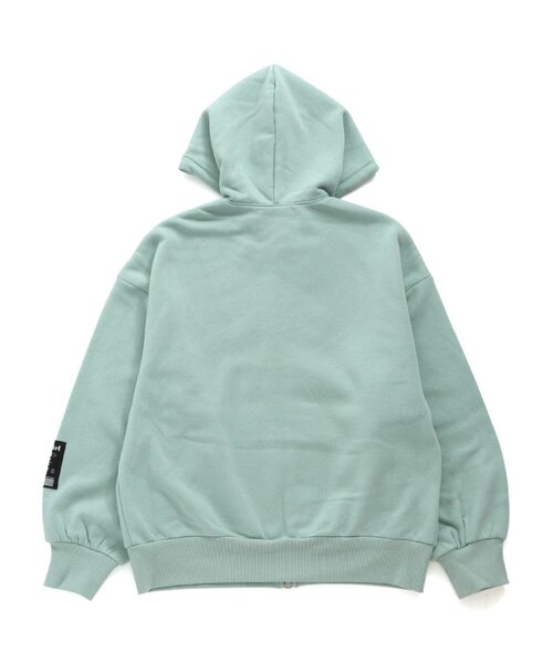 algy(アルジー)の「ダブルジップ裏起毛パーカー(パーカー・キッズ・ミント/ブラック/アイボリー・MEDIUM/X-SMALL/SMALL/XX-SMALL)」の12枚目の写真