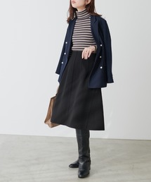 natural couture | サイドフレアフェイクウールスカート(スカート)