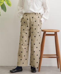 ドットプリントイージーワイドパンツ