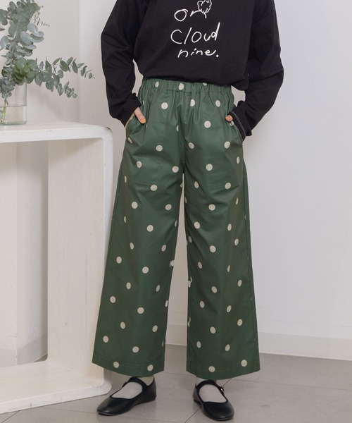 POU DOU DOU（プードゥドゥ）の「ドットプリントイージーワイドパンツ（その他パンツ・レディース・グリーン/ブラック/グレー系その他・3）」の3枚目の写真