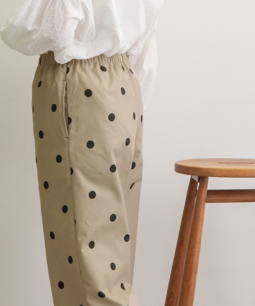 POU DOU DOU（プードゥドゥ）の「ドットプリントイージーワイドパンツ（その他パンツ・レディース・グリーン/ブラック/グレー系その他・3）」の10枚目の写真