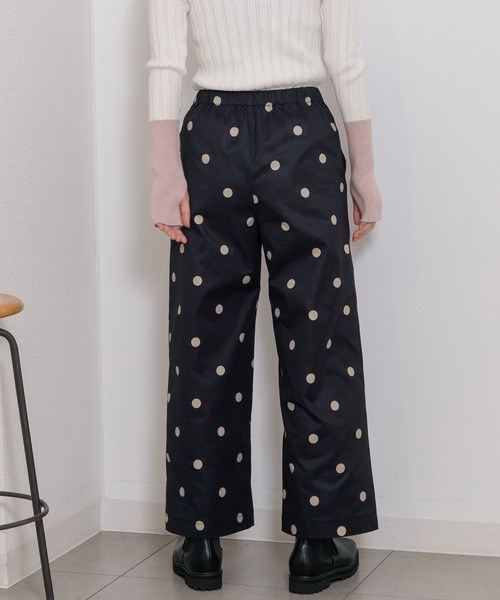 POU DOU DOU（プードゥドゥ）の「ドットプリントイージーワイドパンツ（その他パンツ・レディース・グリーン/ブラック/グレー系その他・3）」の19枚目の写真