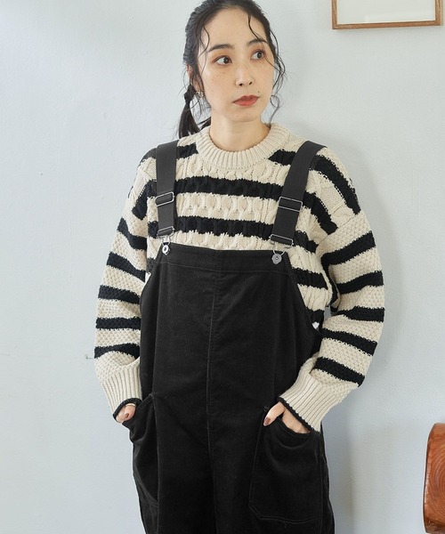 studio CLIP（スタディオクリップ）の「【毛玉になりにくい/マシンウォッシャブル】3ゲージお手入れらくらくケーブルニット（ニット/セーター・レディース・その他1/その他2/アイボリー・FREE）」の15枚目の写真