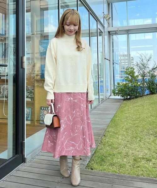 couture brooch（クチュールブローチ）の「◆【程よいゆとりのこなれ感】ウール混ハイネックニット（ニット/セーター・レディース・ライトパープル/グリーン/アイボリー/チャコールグレー・42/34/38）」の13枚目の写真