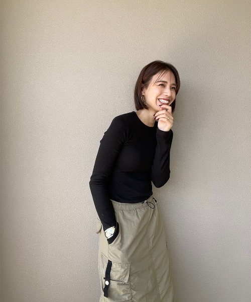 ISOOK（アイスー）の「バックオープンリブトップス(ai select