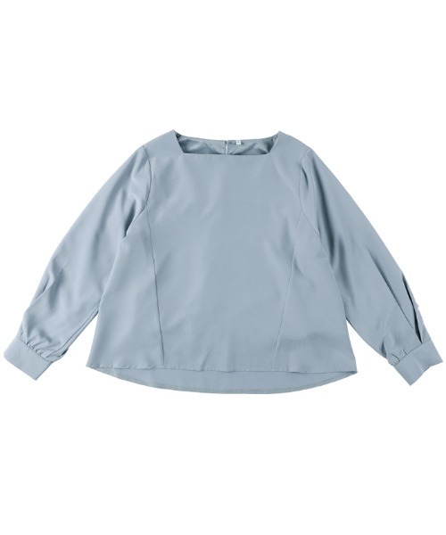 coca(coca)(コカ)の「裏起毛バックパールブラウス(シャツ/ブラウス・レディース・ブラック/ブルー・M/L)」の11枚目の写真