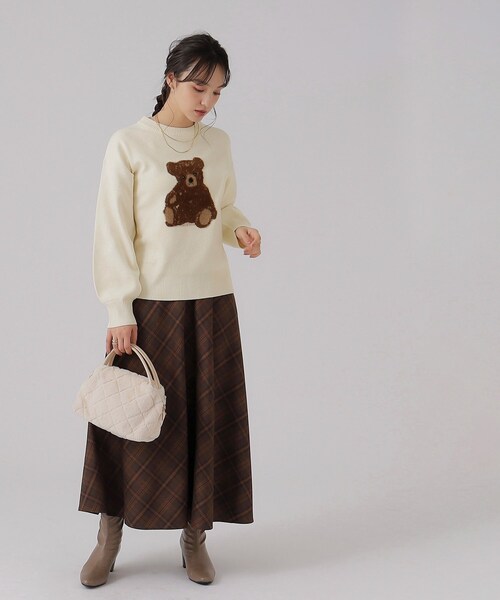 Cutie Blonde(キューティーブロンド)の「◆ベアージャカードニットトップス(ニット/セーター・レディース・アイボリー/グレー/ブラック・00)」の21枚目の写真