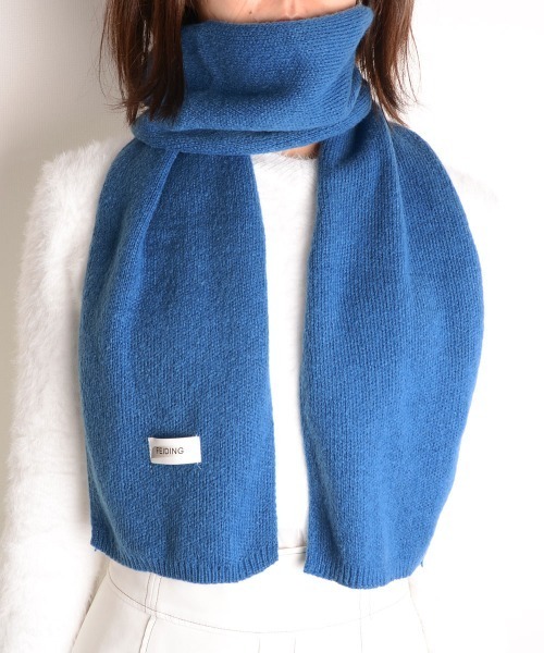 VIBGYOR Women（ヴィブジョー　ウィメン）の「【urge select】ベーシック マフラー（マフラー・レディース・オフホワイト/レッド/ピンク/イエロー/グリーン/ブラウン系1/ブラウン系2/ブラウン系3/ブルー系1/ブルー系2/ブルー系3/ブラック/グレー/ベージュ・FREE）」の9枚目の写真