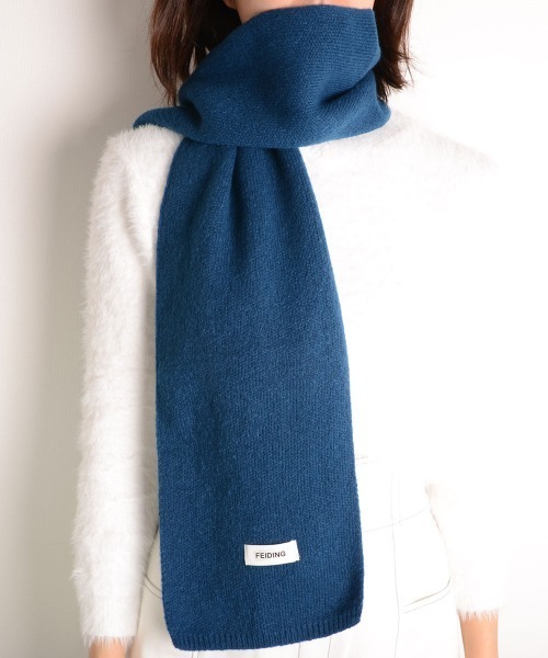 VIBGYOR Women（ヴィブジョー　ウィメン）の「【urge select】ベーシック マフラー（マフラー・レディース・オフホワイト/レッド/ピンク/イエロー/グリーン/ブラウン系1/ブラウン系2/ブラウン系3/ブルー系1/ブルー系2/ブルー系3/ブラック/グレー/ベージュ・FREE）」の11枚目の写真