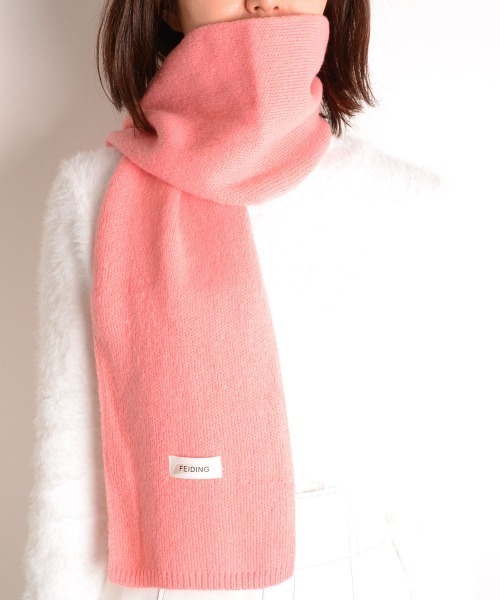 VIBGYOR Women（ヴィブジョー　ウィメン）の「【urge select】ベーシック マフラー（マフラー・レディース・オフホワイト/レッド/ピンク/イエロー/グリーン/ブラウン系1/ブラウン系2/ブラウン系3/ブルー系1/ブルー系2/ブルー系3/ブラック/グレー/ベージュ・FREE）」の13枚目の写真