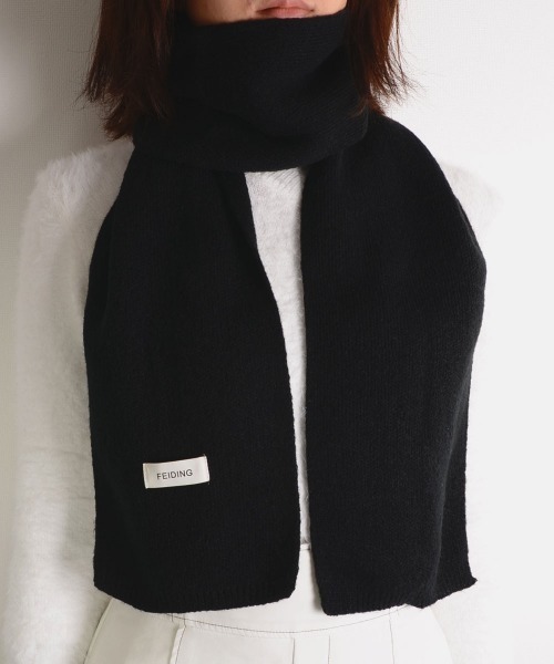 VIBGYOR Women（ヴィブジョー　ウィメン）の「【urge select】ベーシック マフラー（マフラー・レディース・オフホワイト/レッド/ピンク/イエロー/グリーン/ブラウン系1/ブラウン系2/ブラウン系3/ブルー系1/ブルー系2/ブルー系3/ブラック/グレー/ベージュ・FREE）」の3枚目の写真