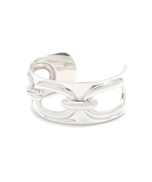YArKA（ヤーカ）の「【YArKA/ヤーカ】[egoistic series] 3-dimensional emboss big chain bangle [percroo3] / 浮出チェーンビッグバングル（バングル/リストバンド・レディース・シルバー・FREE）」の6枚目の写真